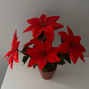 10” poinsettia (artificial)